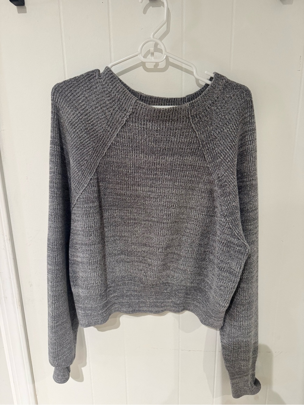 FREE PEOPLE Knit pullover Women's Grey Crewneck Knit Sweater